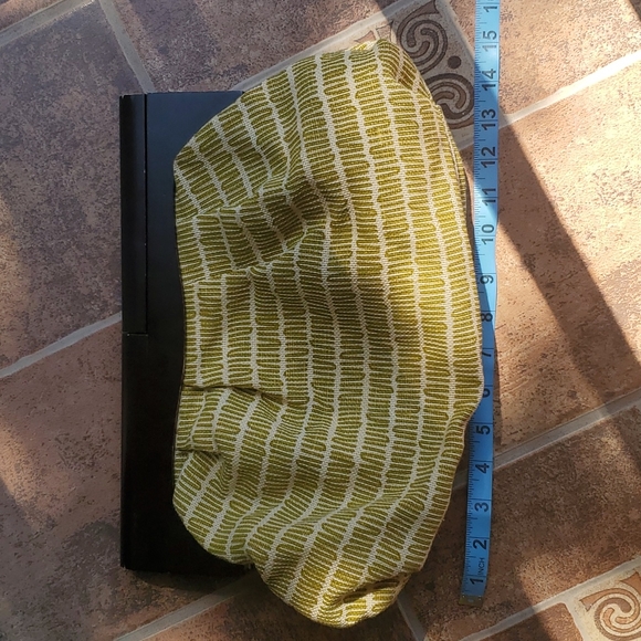 Statement Clutch with Wooden Handle - Picture 11 of 12